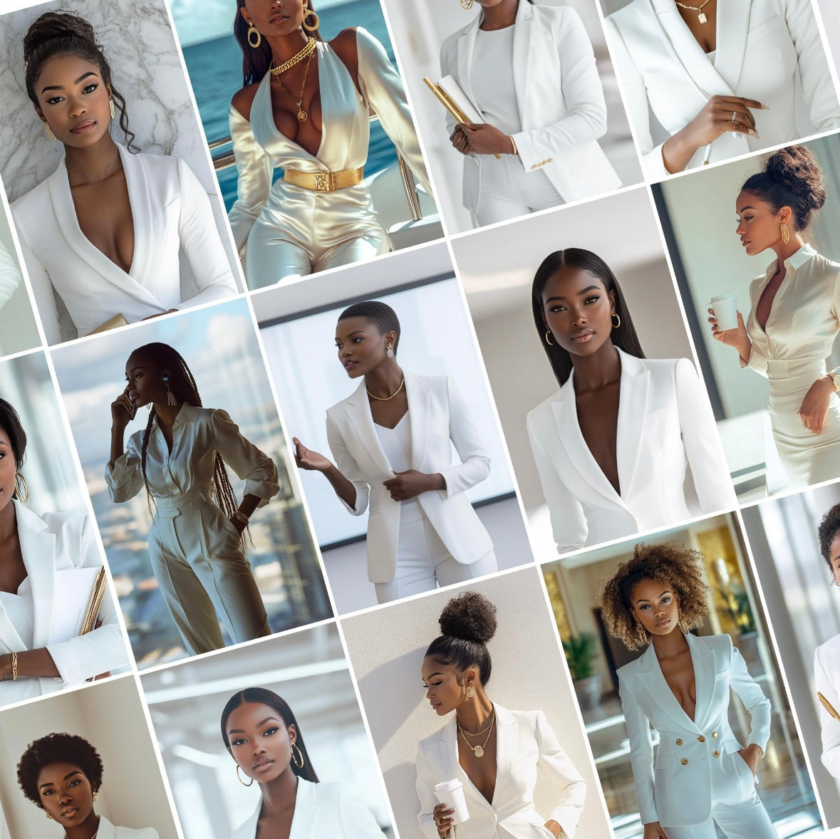 85+ Melanin Stock Photos Vault – Luxe White Look (Includes MRR + PLR License)