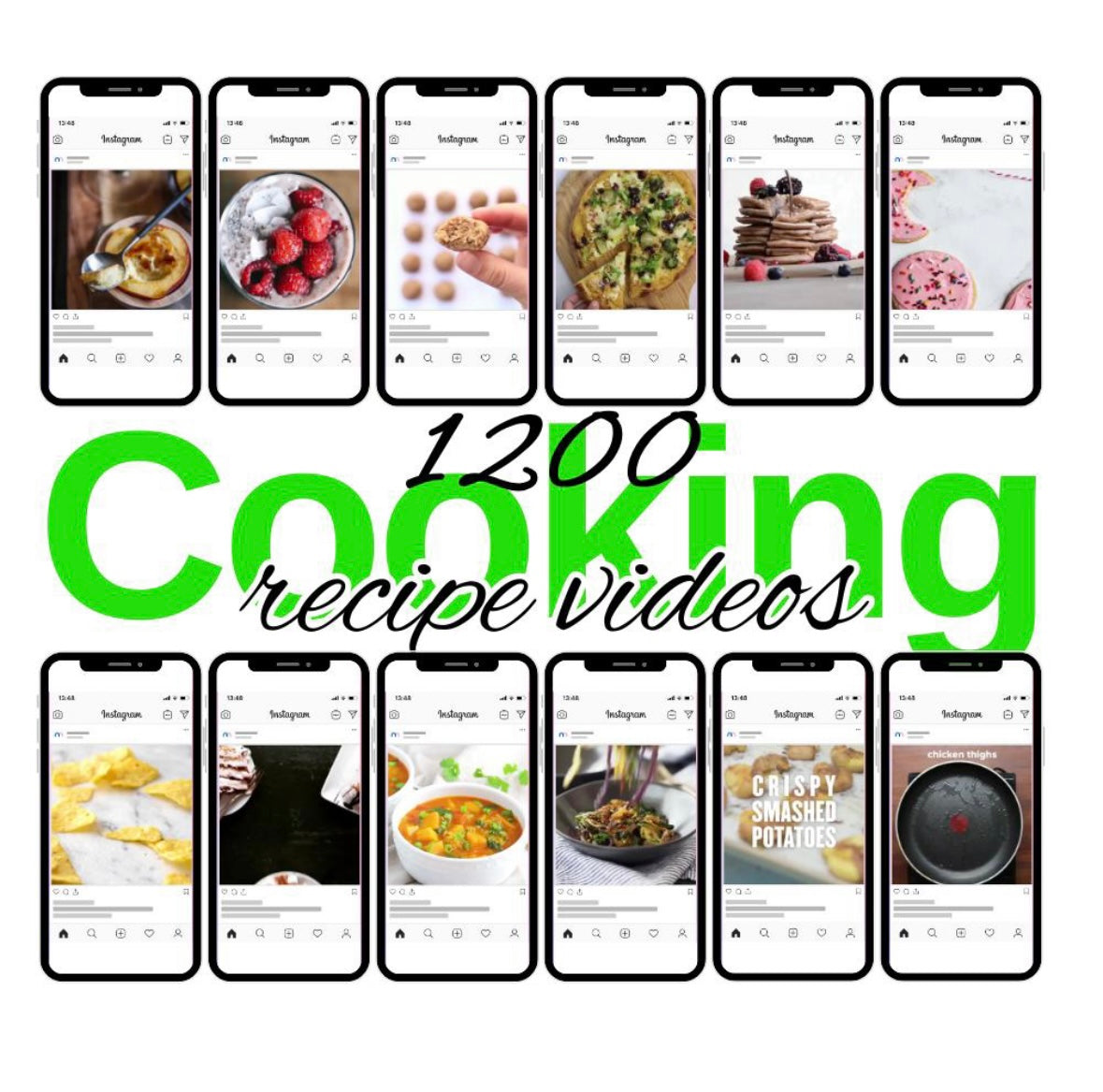 Viral Recipes Reels Pack - Post Today, Profit Today