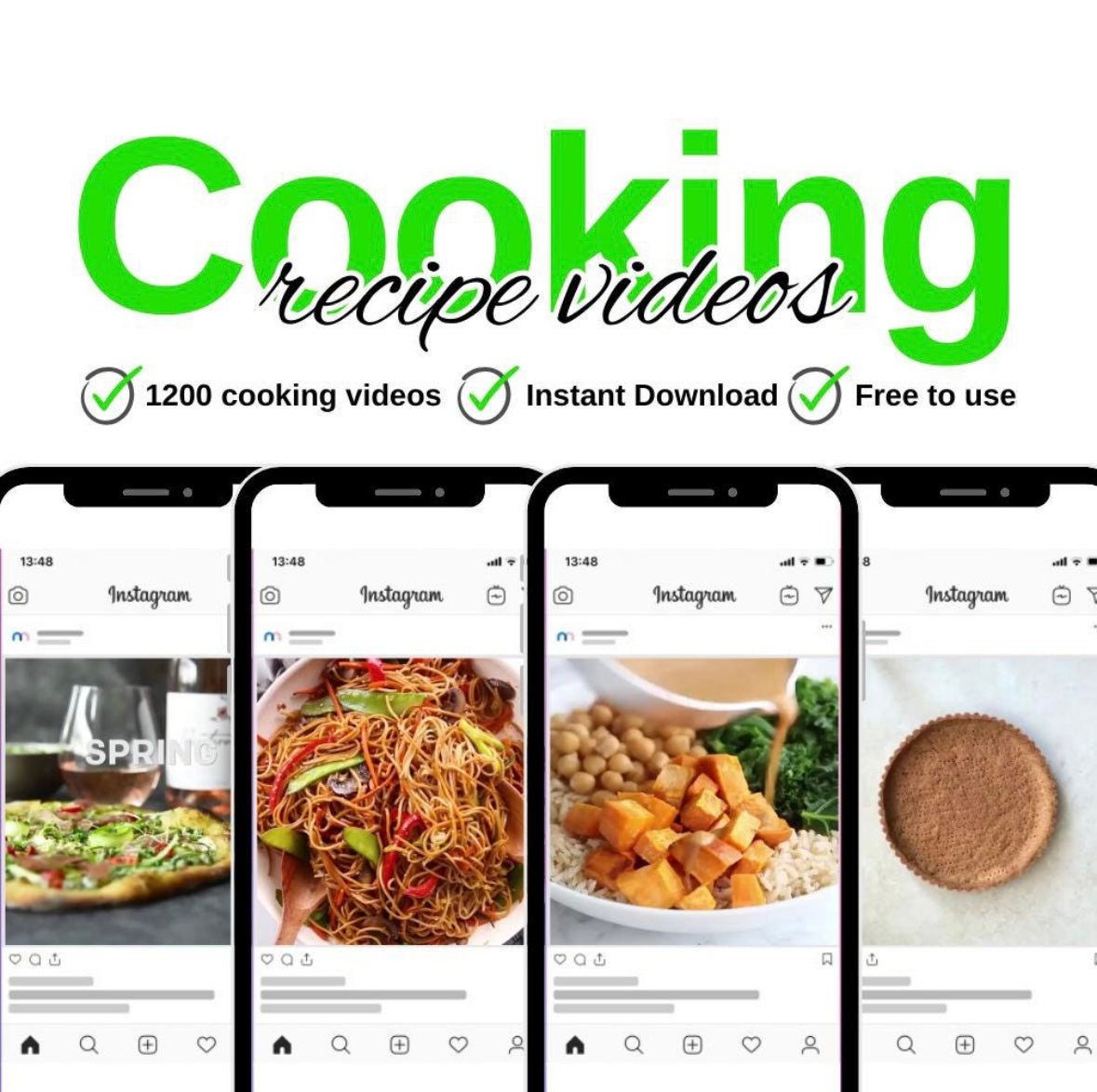 Viral Recipes Reels Pack - Post Today, Profit Today