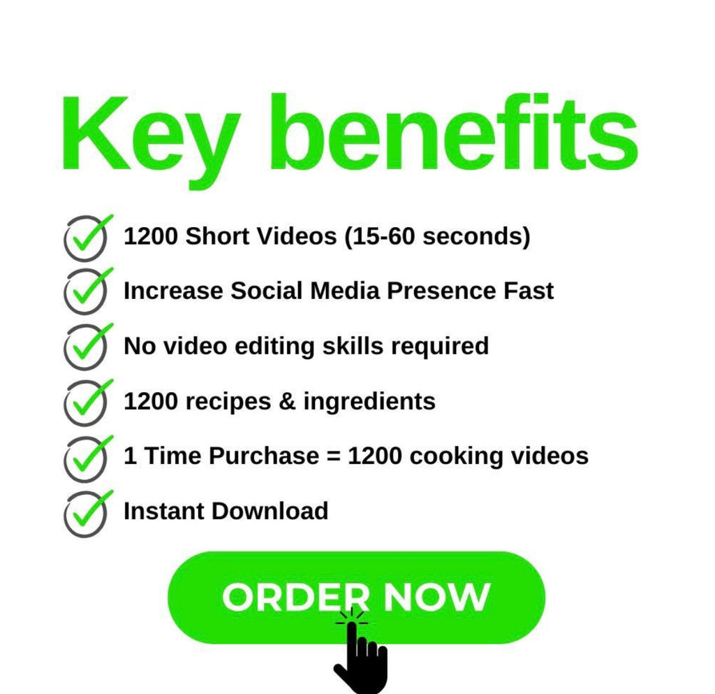 Viral Recipes Reels Pack - Post Today, Profit Today