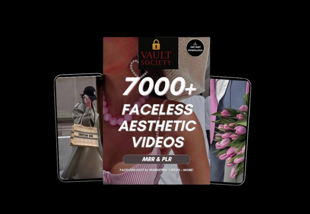 7000+ Faceless Aesthetic Videos – MRR & PLR License Included