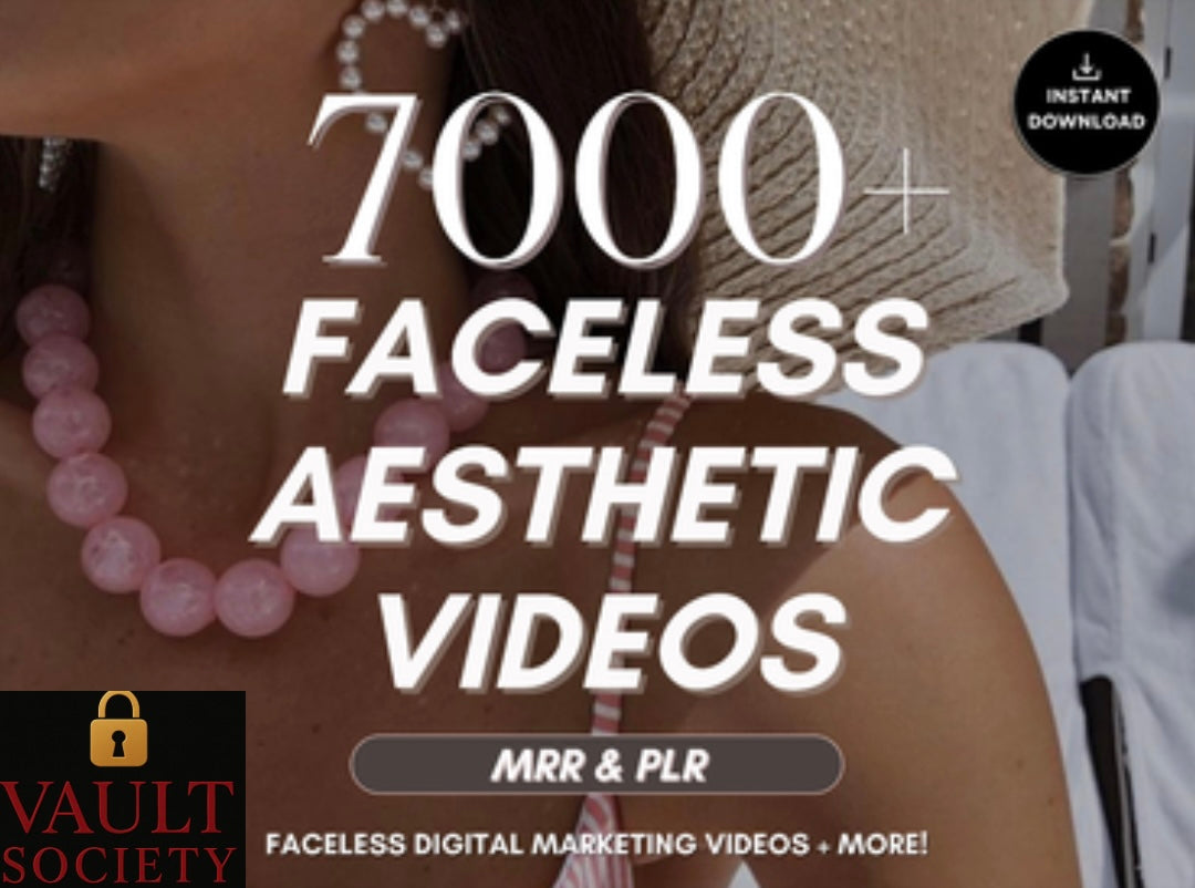 7000+ Faceless Aesthetic Videos – MRR & PLR License Included